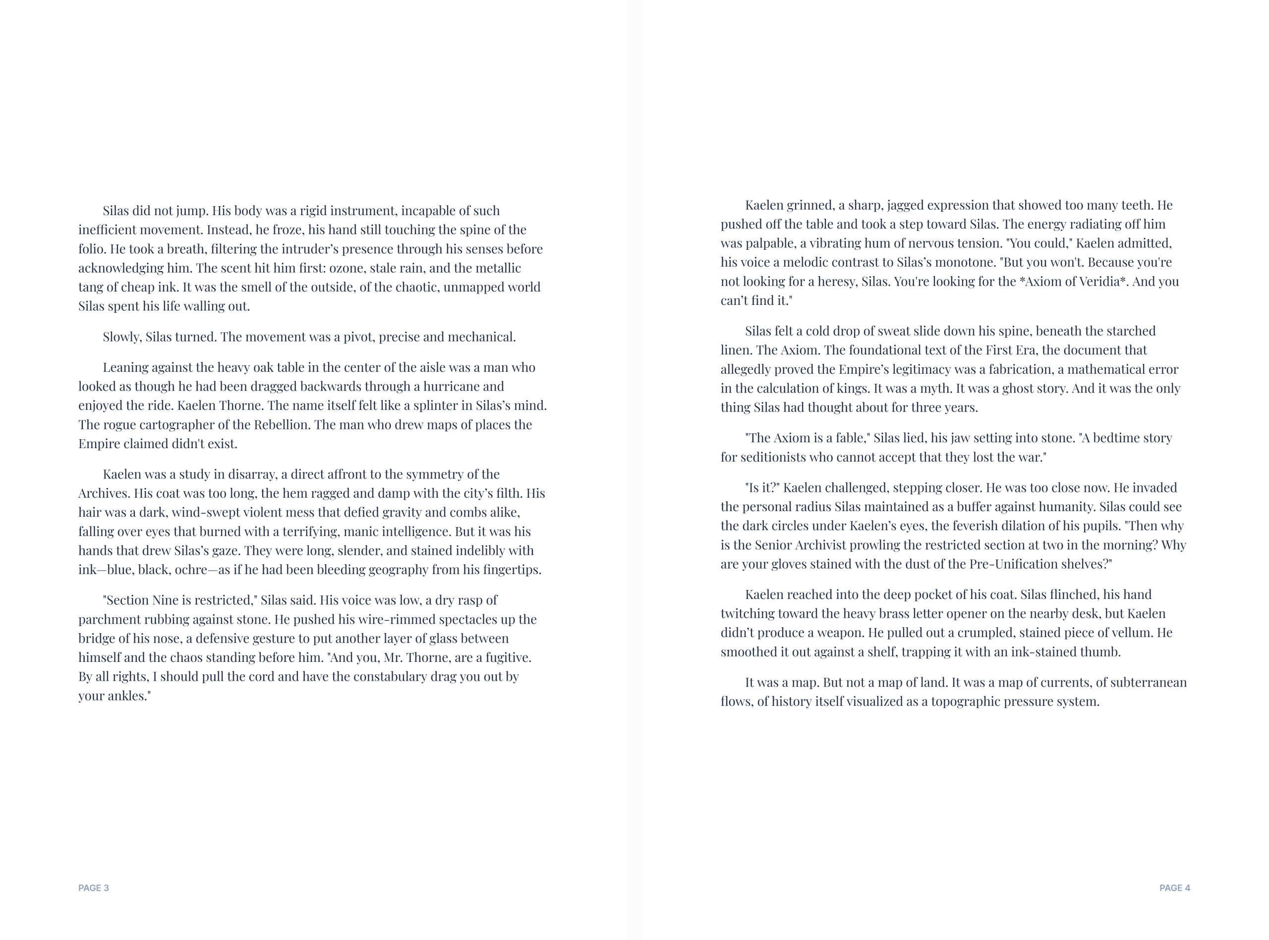 Book Spread Sample
