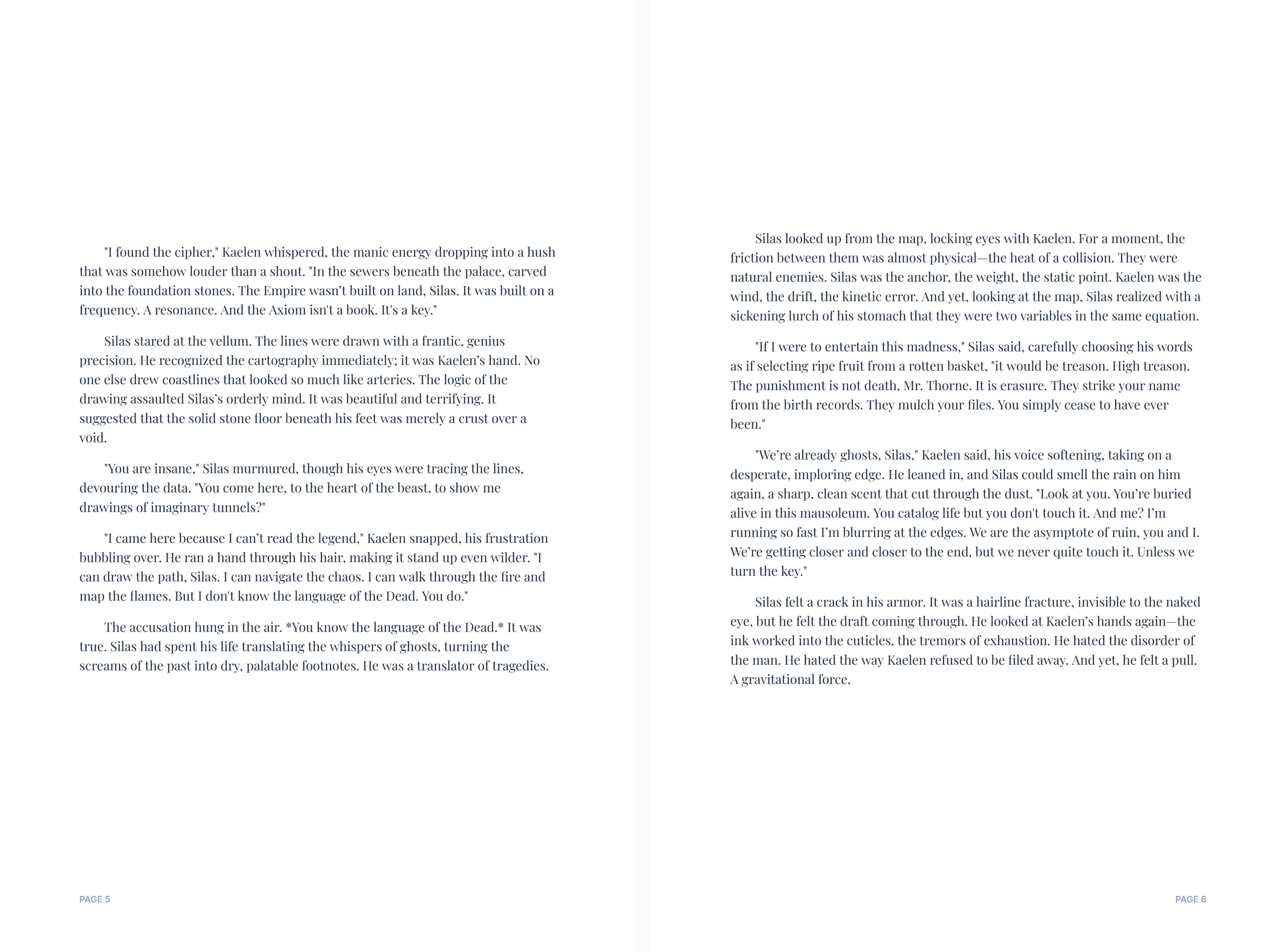 Book Spread Sample
